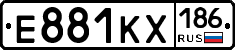 Е881КХ186 - 
