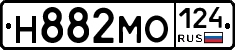Н882МО124 - 