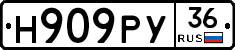 Н909РУ36 - 
