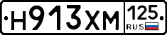 Н913ХМ125 - 