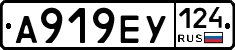 А919ЕУ124 - 