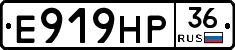 Е919НР36 - 