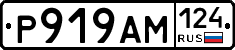 Р919АМ124 - 