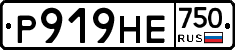 Р919НЕ750 - 