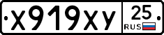 Х919ХУ25 - 