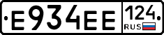 Е934ЕЕ124 - 