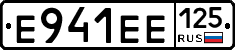 Е941ЕЕ125 - 