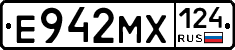 Е942МХ124 - 