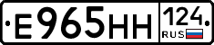 Е965НН124 - 