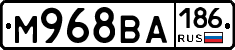 М968ВА186 - 