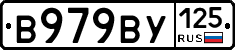 В979ВУ125 - 