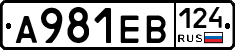 А981ЕВ124 - 