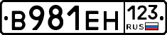 В981ЕН123 - 