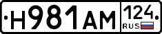 Н981АМ124 - 