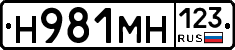 Н981МН123 - 