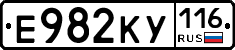 Е982КУ116 - 