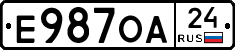 Е987ОА24 - 